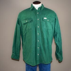 Vintage Five Brother Shirt Mens XLT Green Heavyweight Cotton Flannel Workwear